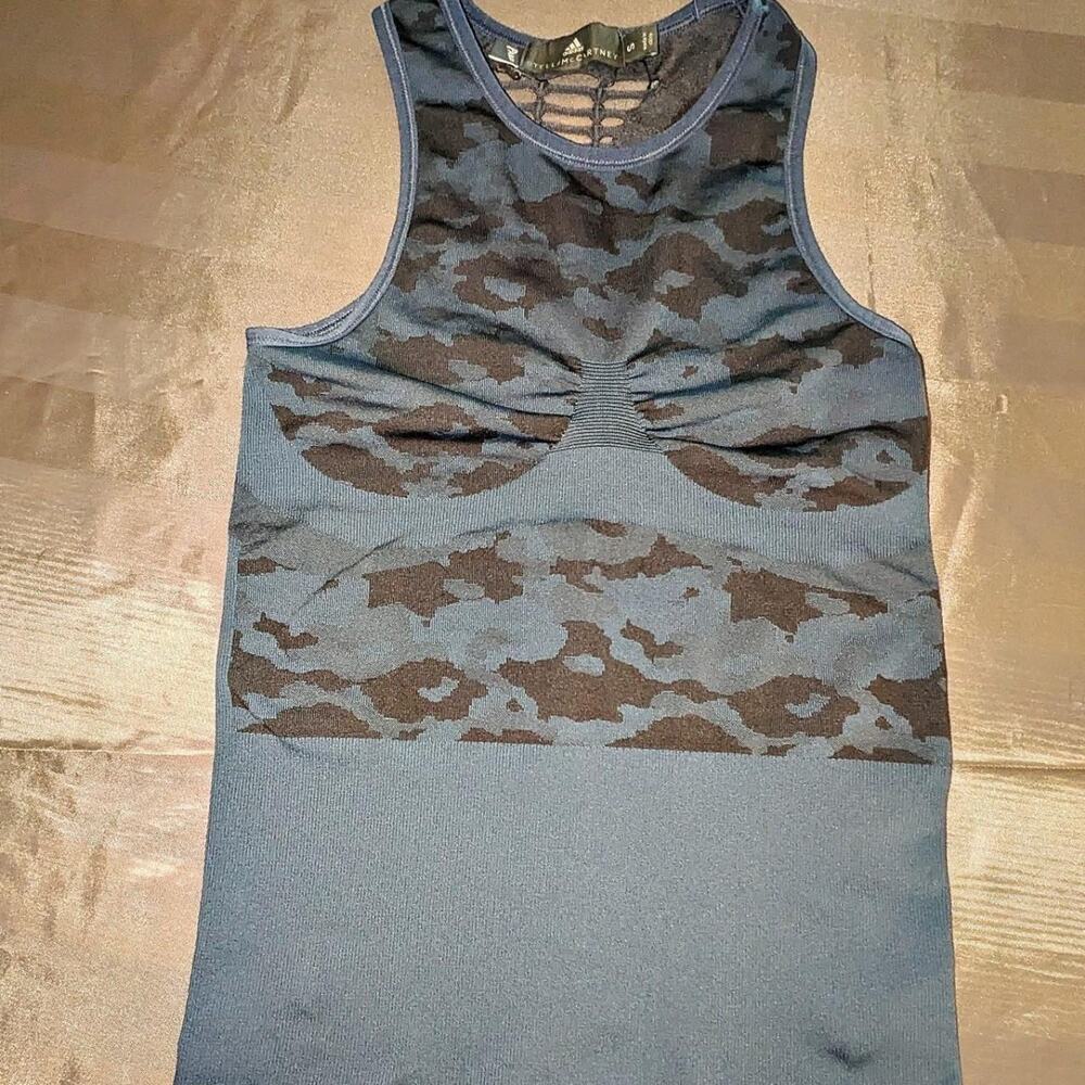 Adidas by stella mccartney blue camo color size S